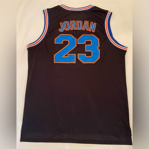 Men’s Space Jam “Tune Squad” Michael Jordan Black Basketball Jersey - Picture 7 of 10